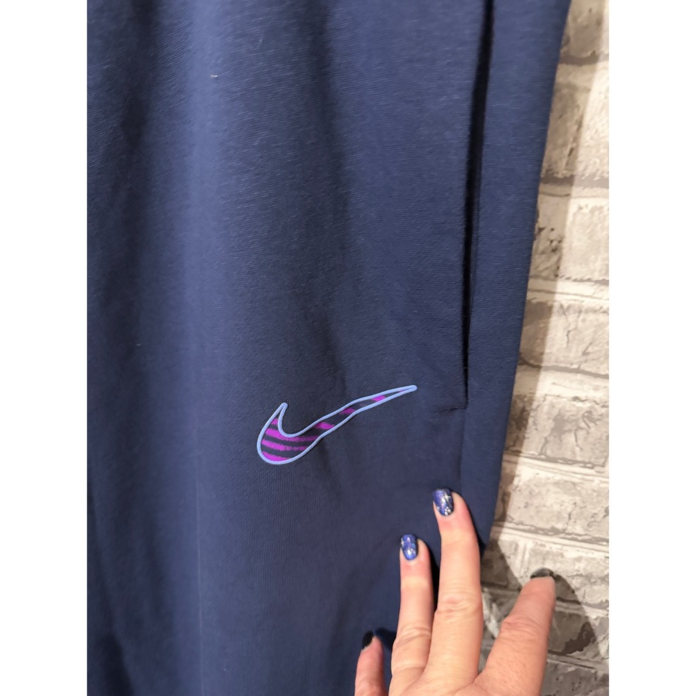 Nike Womens Mid Rise Wide Leg Sweatpants Navy Blue IH7800-410 XXL NWT - Picture 4 of 4